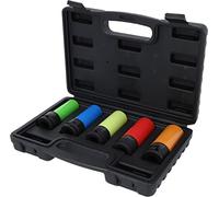 1/2 Dogana Serie di bussole p.avvitatori ad impulsi p.cerchi in lega,5pz.17-21mm