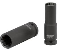 KS Tools 515.0954 Bussola poligonale 1/2" per avvitatori ad impulsi, lunga, 21 mm