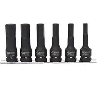 KS Tools 515.1104 Serie di bussole 1/2" per avvitatore ad impulsi, lunghe, 6 pz