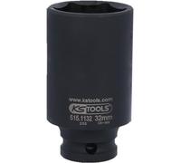KS Tools Bussola esagonale 515.1132-E 1/2" 32 mm lunga per avvitatori ad impulsi