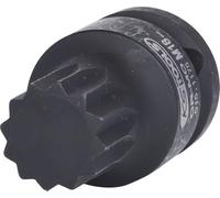 KS Tools Bussola per bit 1/2" XZN, corta, M18 Quantità:1