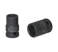 KS Tools 515.1576 Bussola poligonale 3/8" per avvitatori ad impulsi, corta, 5/8"