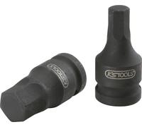 KS Tools 515.1589 3/8" Bussola per avvitatore a impulsi per viti a brugola, corta, 6 mm