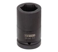 KS Tools 515.1886 Bussola esagonale 1" per avvitatori ad impulsi, lunga, 115 mm