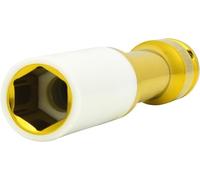 KS Tools 515.2041 Bussola per Avvitatori ad Impulsi per Cerchi in Lega, Extra Lunga, 19 mm, 1/2"