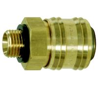 KS Tools 515.3480 Rubinetto Rapido in Ottone con Filettatura Esterna, G1/4"Ag