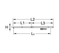 KS Tools 516.5049 3/4"ALUTORQUE chiave dinamometrica di precisione, 520-1000Nm, serraggio destro, quadro singolo