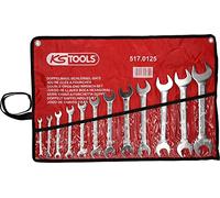KS Tools 517.0125 Serie di Chiavi a Forchetta Doppie Classic, 12 Pezzi, 6X7-30X32 mm