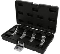 KS Tools 517.1145 - Set di bussole per candele da 3/8", 4 pezzi, magnetici con giunto