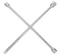 KS Tools 518.1155 Chiave a Croce per Bulloni Ruote, Cromata Opaca, Teste Lucidat