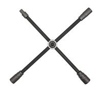 KS Tools 518.1163 Chiave a croce per ruote con snodo scorrevole per veicoli commerciali, 3/4"x24x27x32mm