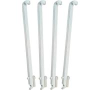 KS Tools 655.0017 Serie di 4 Bracci Intercambiabili per Estrattore per Cuscinetti, 4 Pezzi, 190 mm