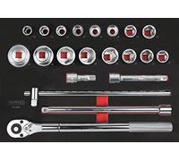 Ks tools 711.1034 - Zoccoli dei moduli e accessori 3/4 ", 21 pezzi