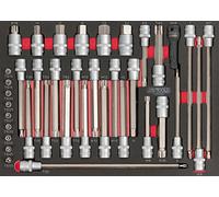 'KS Tools 712.5038 modulo di 38 Inserti lunghi per meccanico 1/4 - 1/2 "