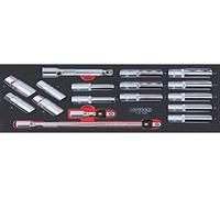 KS Tools 713.1026 17 Bussole/Accessori Lunghi Modulo 1/2"