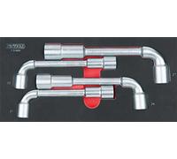 Ks tools 713.4004 - Testa chiave a tubo del sistema, 4 pezzi