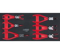 KS Tools 713.5006 Serie SCS di pinze Seeger, 6 pz modulo 1/3