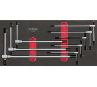 KS Tools - 713.5017 - brugole kit - set brugole 6 stampi - chiavi a t snodate 6 pezzi