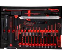 KS Tools 811.0022 Serie SCS di scalpelli e martelli, 22 pz, modulo 1/1