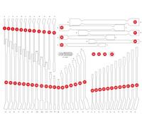 KS Tools 811.0053-97 Inserto vuoto in schiuma 811.0053