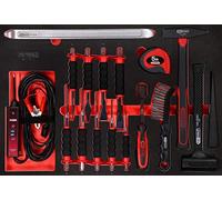 KS Tools 811.1017 Serie di martelli e scalpelli nell'inserto in schiuma, 17 pz