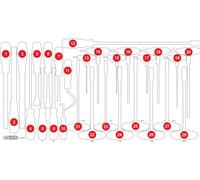 KS Tools 813.0028-97 Inserto vuoto in schiuma 813.0028