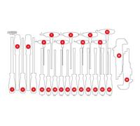 KS Tools 813.0042-97 Inserto vuoto in schiuma 813.0042