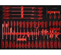 KS Tools 821.0046 Serie di giraviti nell'inserto in schiuma, 46 pz