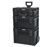 KS Tools 850.0380 - Set di casse SCM con trolley - ottima manovrabilità - 1 scatola taglia S 15,5 litri - 1 scatola taglia M 38 litri - 1 scatola taiile L 52 litri - PVC - 3 pezzi