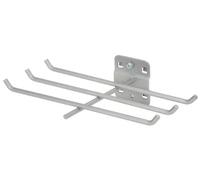 KS Tools 860.0845 Supporto per Utensili a 6 Ganci con Estremità Piegate a 45°, 140 mm
