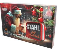 KS Tools 899.1000 Calendario dell'Avvento 2025, set di punte professionali con cricchetto reversibile da 1/4" e cacciavite da 1/4", 46 pezzi.