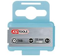 KS Tools 910.2365 1/4" Inserto p.viti Torx c.foro INOX,TB40,25mm,cf.da 5