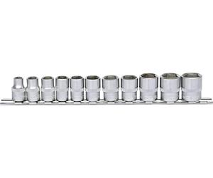 KS Tools 911.0608 3/8" Serie di bussole esagonali, 11 pz, 8-19mm