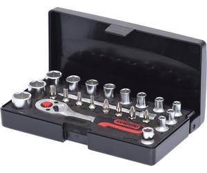 KS Tools 911.0623 Serie di Chiavi a Bussola, 23 Pezzi, 1/4"