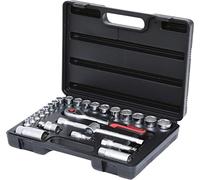 KS Tools 911.0626 Serie di Chiavi a Bussola, 26 Pezzi, 3/8"