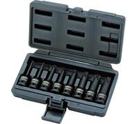 KS Tools 911.0901 Serie di Bussole per Avvitatori ad Impulsi per Viti TX, 8 Pezz