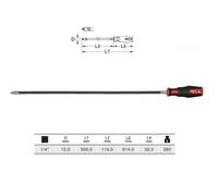 KS Tools 911.1171 Giravite Quadro Ergotorque, Extra Lungo, 1/4"