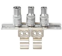 KS Tools 911.1180-3 Supporto con clip da 1/4" con supporto per 3 bussole