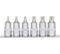 KS Tools 911.1349 Serie di Bussole per Viti XZN, 6 Pezzi, M5-M14, 1/2"