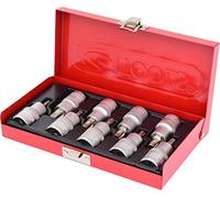 KS Tools 911.1385 Serie di Bussole per Viti TX, 9 Pezzi, T20-T60, 1/2"