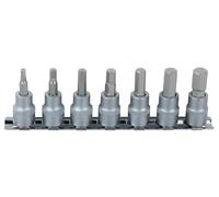 KS Tools 911.1544 Serie bussole 1/4" per viti a esagono incassato, 7 pz 2,5-8 mm