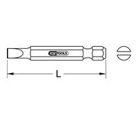 KS Tools 911.3332 Inserto 1/4" a intaglio, 50 mm, 12 mm, confezione da 5