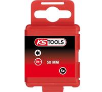 KS Tools 911.3370 Inserto 1/4" Torx, 50 mm, T3, confezione da 5