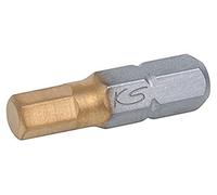KS Tools 911.3679 Inserto TIN 1/4" ad esagono incassato, 25 mm, 10 mm, confezione da 5