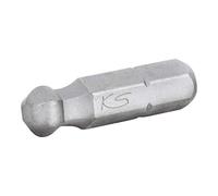 KS Tools 911.3700 Inserto 1/4" ad esagono incassato, 25 mm, testa a sfera, 2,5 mm