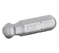 KS Tools 911.3705 Inserto 1/4" ad esagono incassato, 25 mm, testa a sfera, 4 mm, confezione da 5