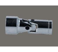 KS Tools Bussola esagonale CHROMEplus 3/8" con snodo, 17mm Quantità:1