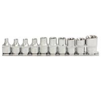 KS Tools Set bussole TX Profilo E 911.3930 3/8" 10 pezzi E5-E18