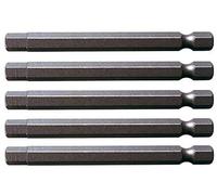 KS Tools 911.7758 Inserto Classic per Viti a Esagono Incassato, 2 mm, 75 mm, Confezione da 5, 1/4"