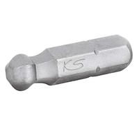 KS Tools 911.8395 Inserto 1/4" ad esagono incassato, 25 mm, testa a sfera, 1,5 mm, confezione da 5